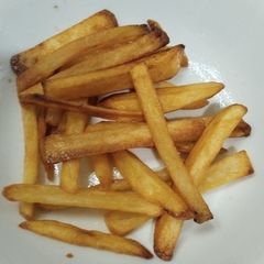 A picture of French fries (they are actually Belgian).