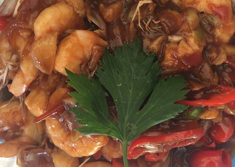 Langkah Mudah untuk Menyiapkan Udang pedas manis ala wida🥰, Bisa Manjain Lidah