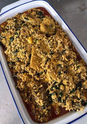 A picture of Egusi soup.