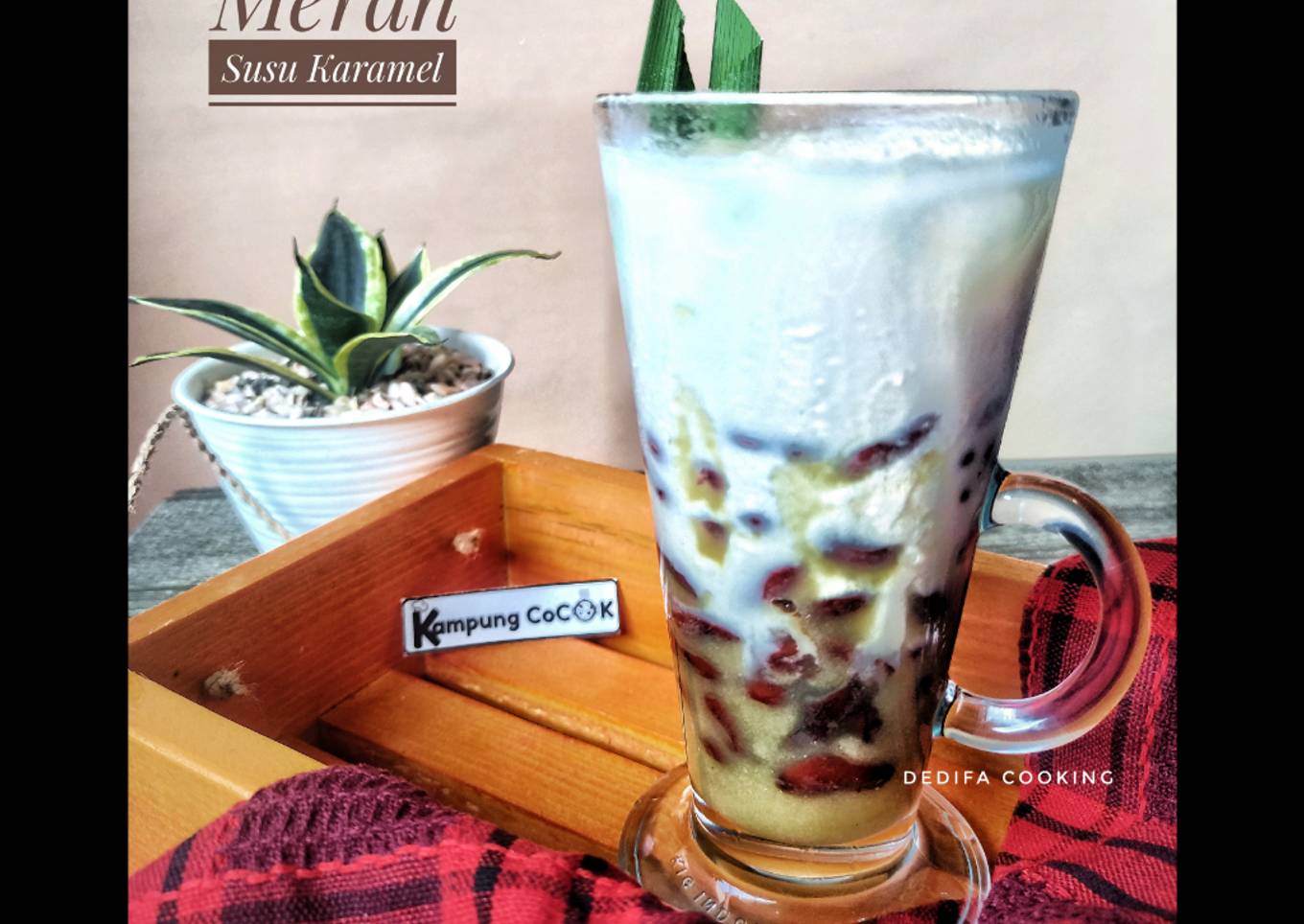 110. Es Kacang Merah Susu Karamel