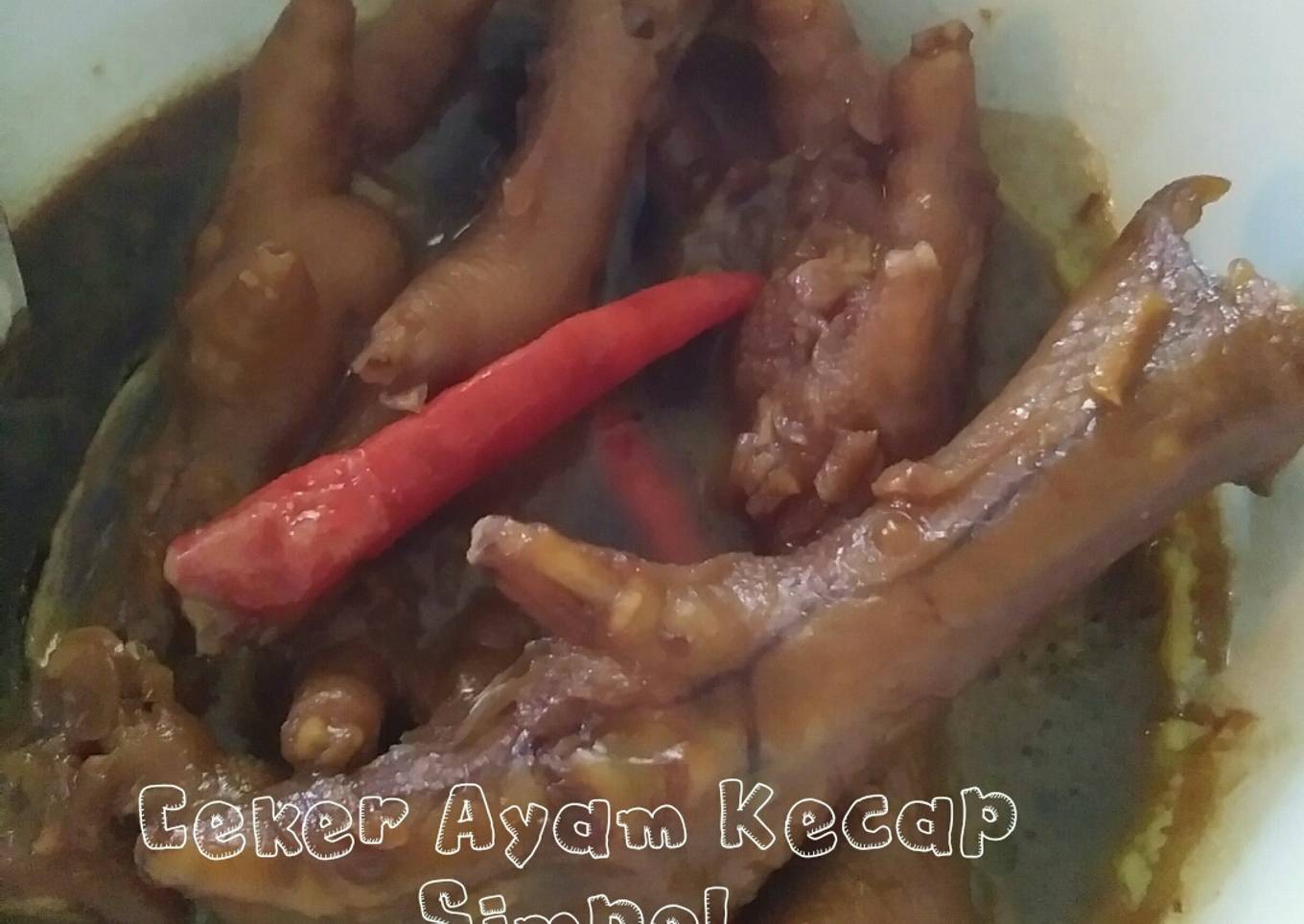 Ceker Ayam Kecap Simpel