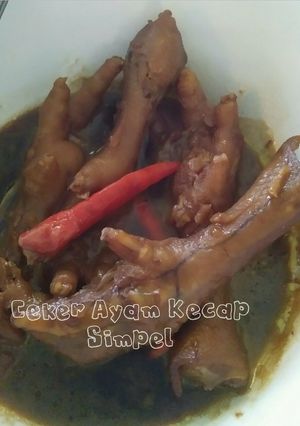 Foto resep Ceker Ayam Kecap Simpel