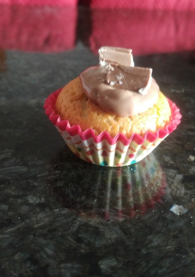Una foto de Mini magdalenas de chocolate Kinder