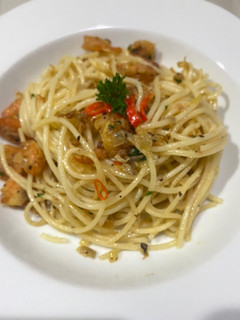Foto resep Spaghetti Aglio e Olio 🍤