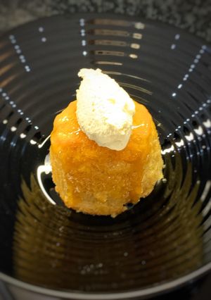 A picture of Ginger syrup pudding.