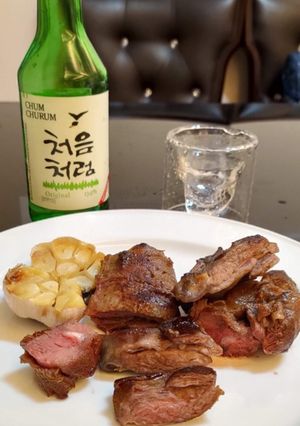 蒜香鴕鳥肉 的食譜成品照片