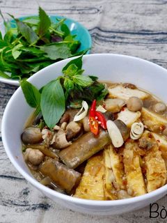 Hình của món Bún Mắm Chay.