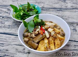 Hình của món Bún Mắm Chay.