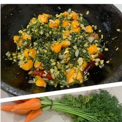 A picture of Gajar Saag : Winter treasure.