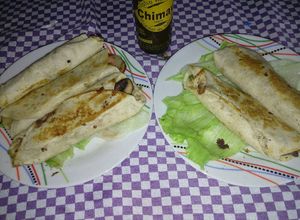 Una foto de Burritos Vegetarianos