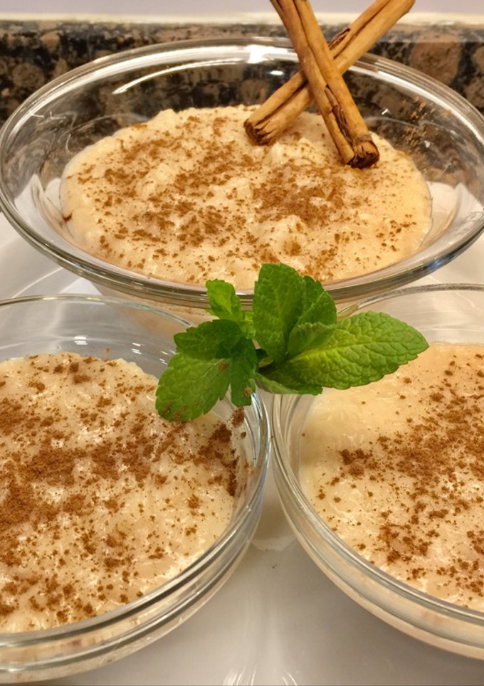 Una foto de Arroz con leche de coco