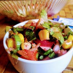 A picture of Arabic style salad.