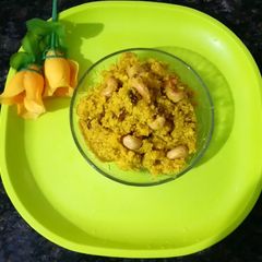A picture of Pears semolina Halwa (sweet dish).