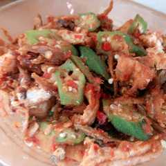 รูปของ Tumis okra tahu teri