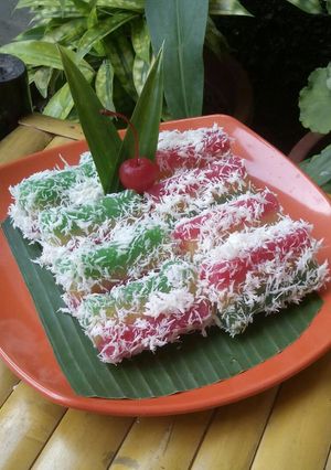 Foto resep Lapis singkong pelangi