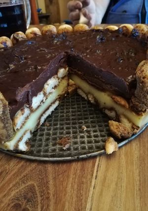 Babapiskótáspuding recept fotója