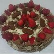 Torta helada de mousse chocolate y dulce de leche granizado