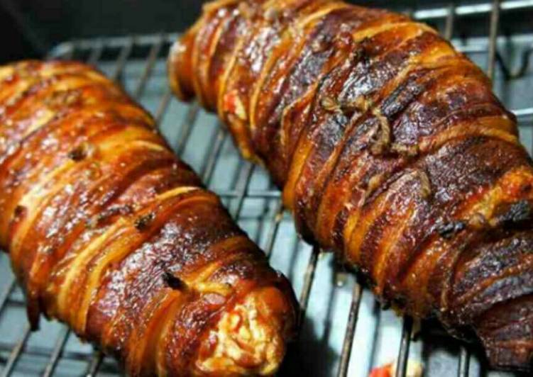 How to Prepare Award-winning Bacon Wrapped Chicken Breast w/ Honey Mustard Glaze