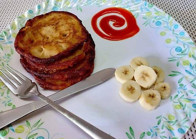 Banana oats pancake / fliters Recipe