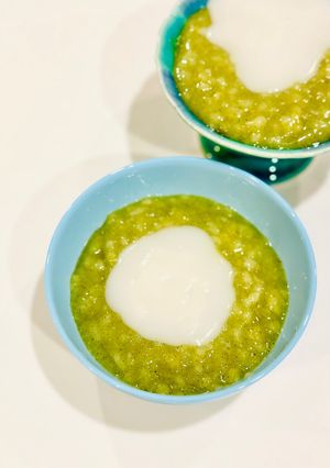 Hình của món Chè cốm sắn dây.