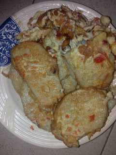 A picture of Yam with egg.