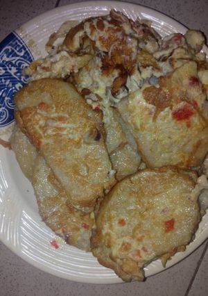 A picture of Yam with egg.