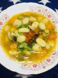 Sopa Menestrón con Ñoquis y vegetales!!