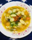 Sopa Menestrón con Ñoquis y vegetales!!