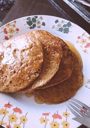 Φωτογραφία της συνταγής Υγιεινά 👌 Pancakes 🥞 με μπανάνα🍌 & βρώμη 💭