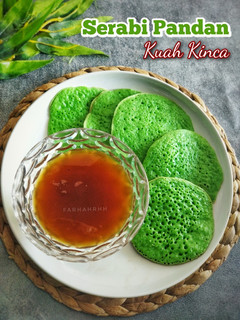 Foto resep *Serabi Pandan Kuah Kinca
