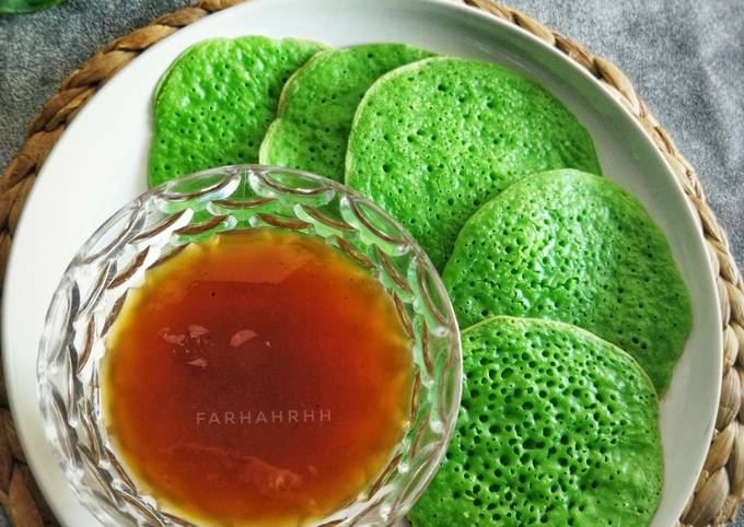 Resep Serabi Pandan Kuah Kinca Oleh Farhah Cookpad