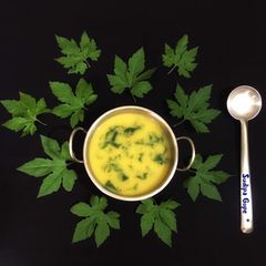 A picture of Bitter Gourd Leaves Dal.