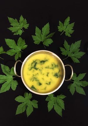 A picture of Bitter Gourd Leaves Dal.