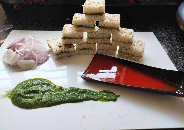 Recipe of Any-night-of-the-week White sandwich dhokla
