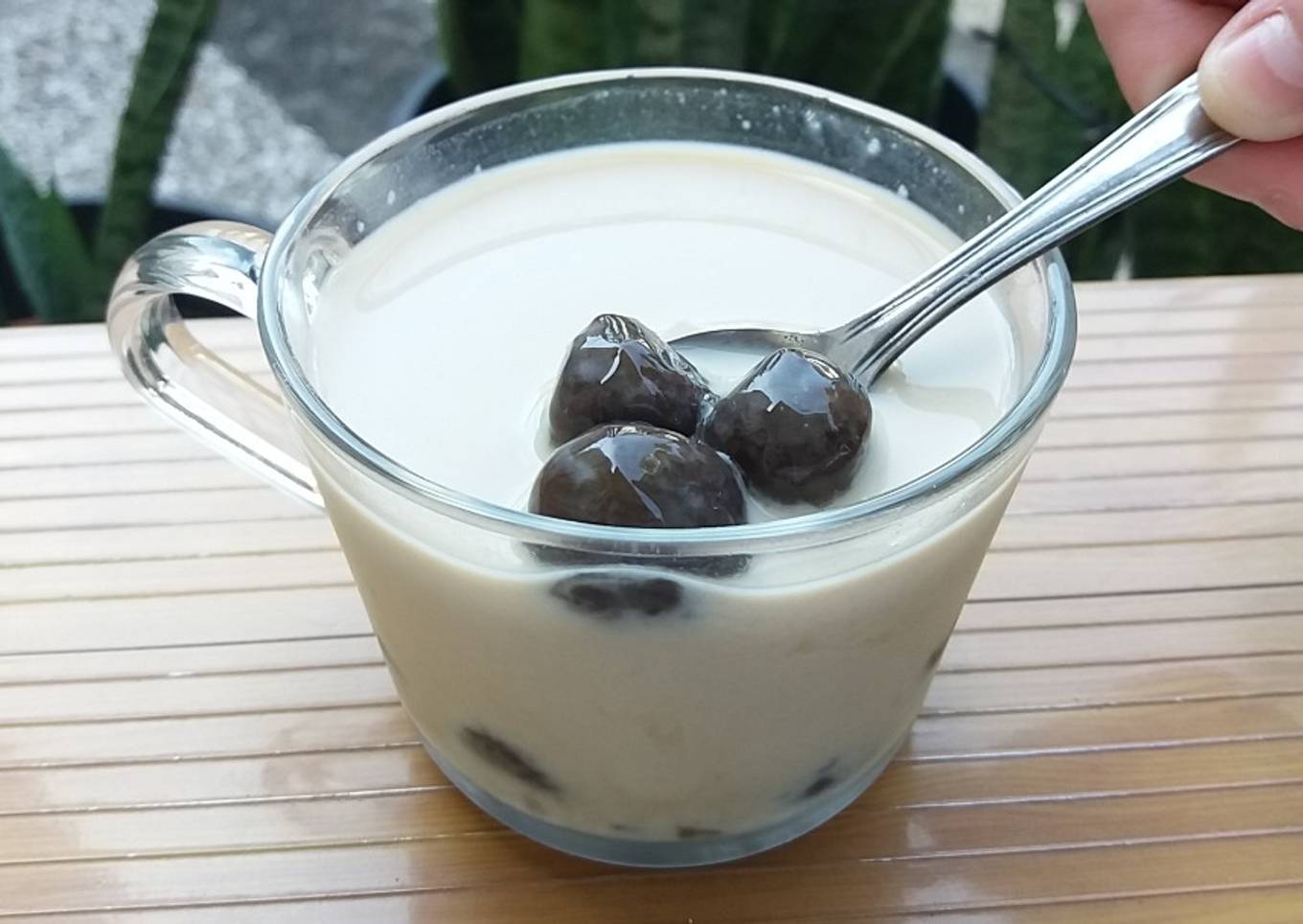 450. Kopi susu boba