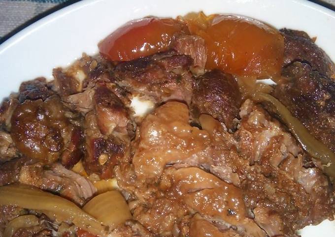 How to Prepare Tasteful Sweet (and a bit sour) Beef, in Crockpot/Slow Cooker