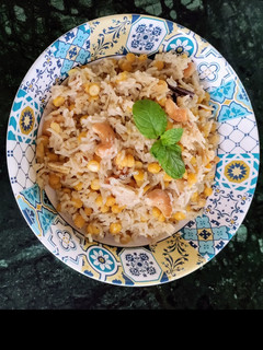 A picture of Chana Dal Pulao.