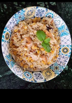 A picture of Chana Dal Pulao.