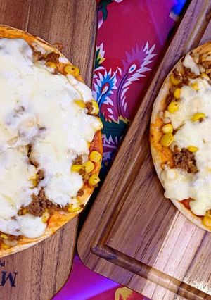 Hình của món Pizza bò ngô.