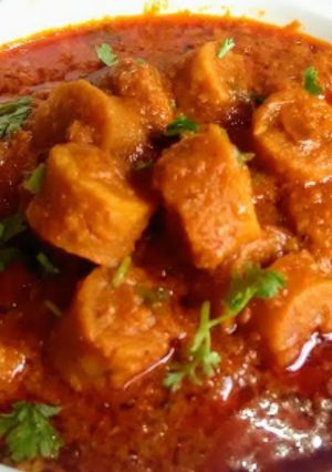 A picture of Restaurant Style Gatte ki Sabji.