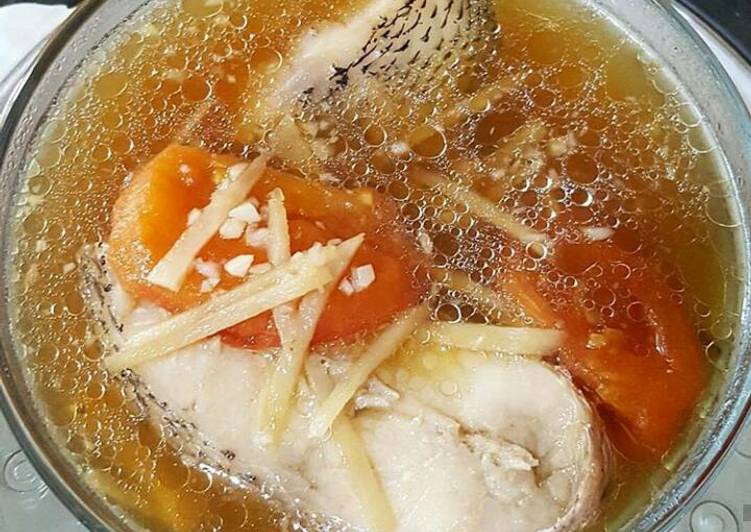 Cara mudah mengolah Steamed Ikan Kakap Simpel Gak Pake Ribet (NO MSG) Lezat