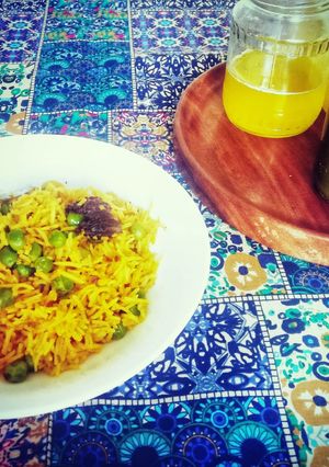 A picture of Matar ki Tahari (Green Peas Pulao).