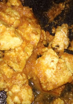 A picture of Kadhi Paneer.