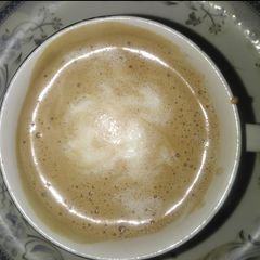 A picture of Perfect creamy frothy Coffee.