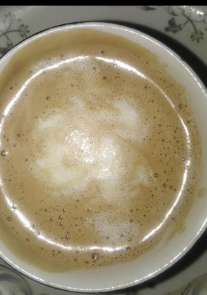A picture of Perfect creamy frothy Coffee.