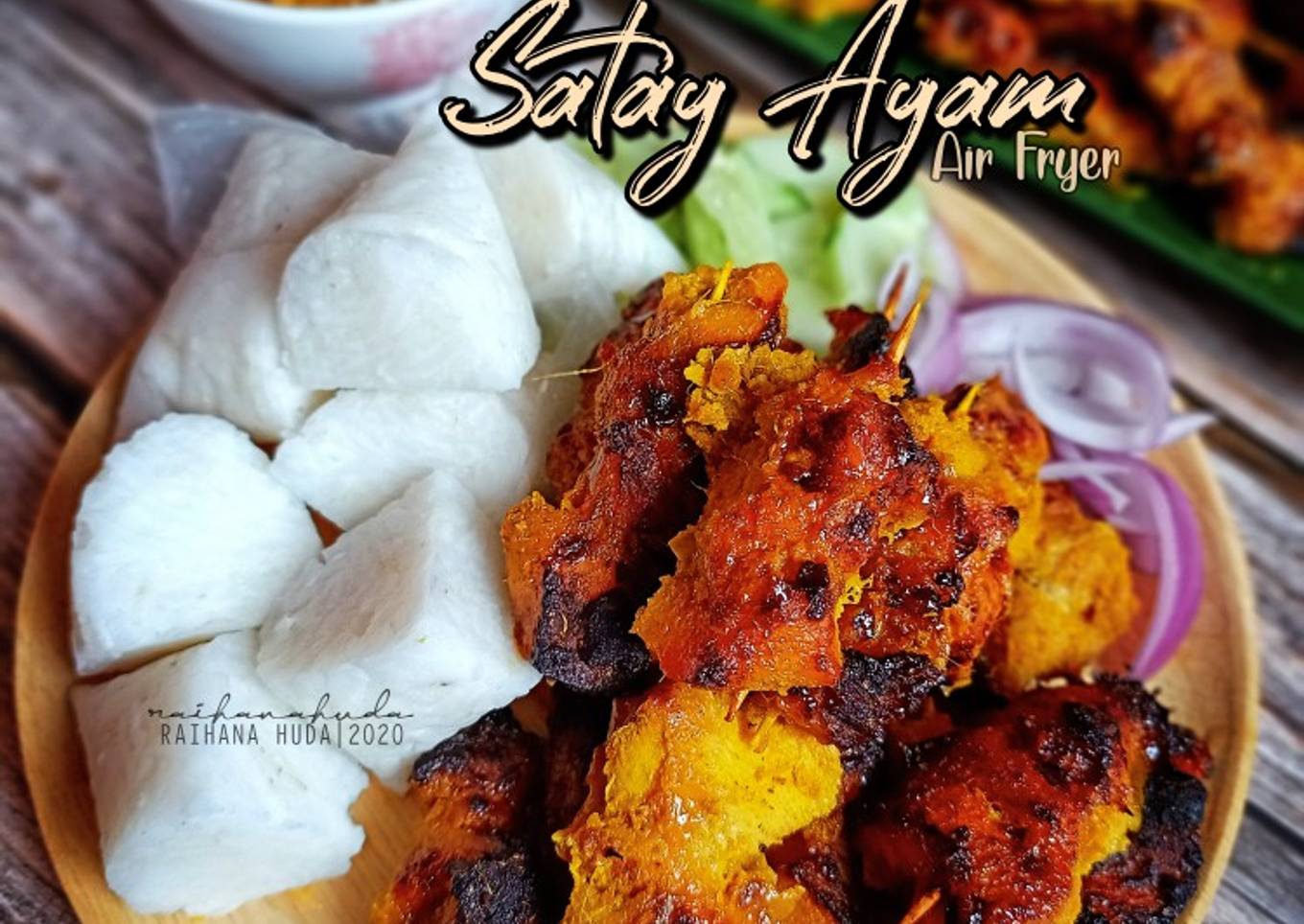 Sate ayam dari air fryer