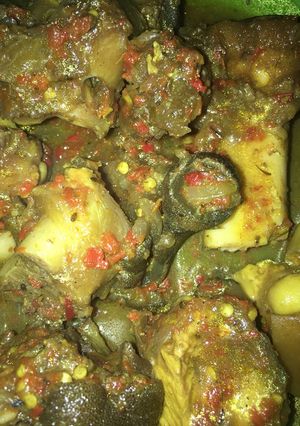 A picture of Cow leg pepper soup.