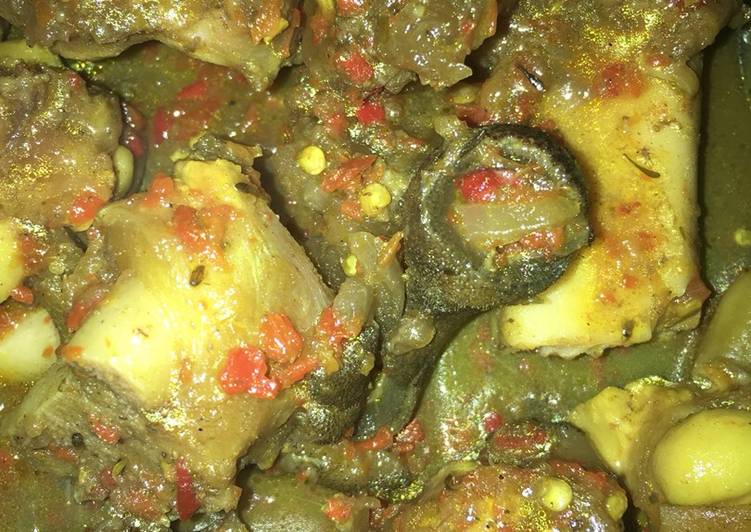 Steps to Prepare Quick Cow leg pepper soup