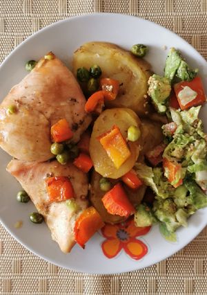 Una foto de Pollo al horno