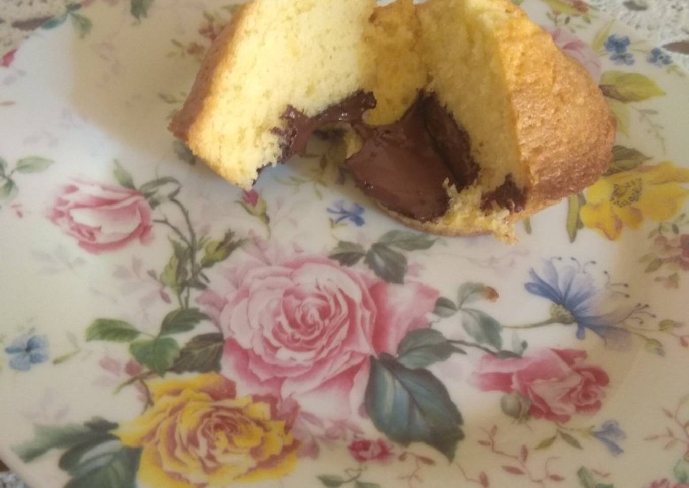 Magdalena de vainilla con sorpresa en thermomix